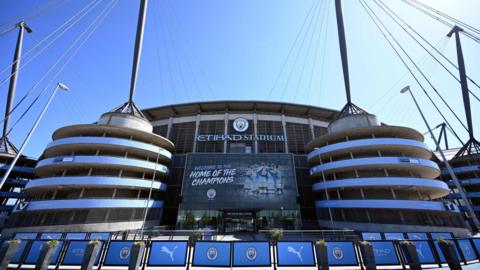 General view of Manchester City's Etihad Stadium