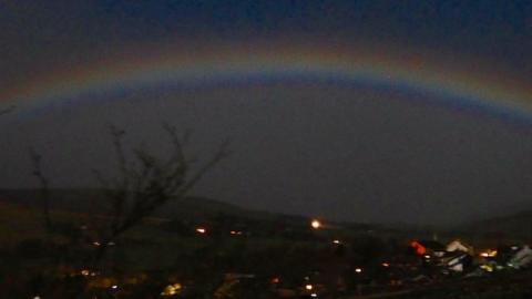 Moonbow captured over Cumbria