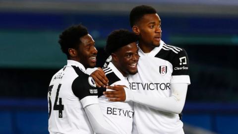 Fulham's Josh Maja scores his second goal