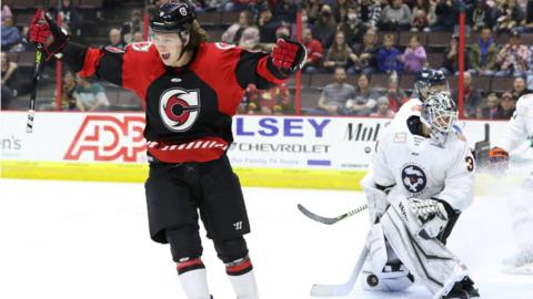 Canadian forward Matt McLeod in action