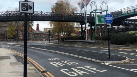 view of the bus gate