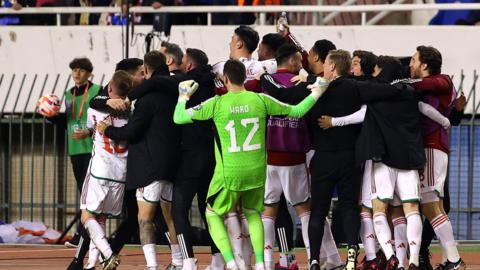 Wales celebrate after drawing with Croatia