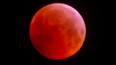 Weather watcher slynchie took this picture of the blood moon in Newtonhill