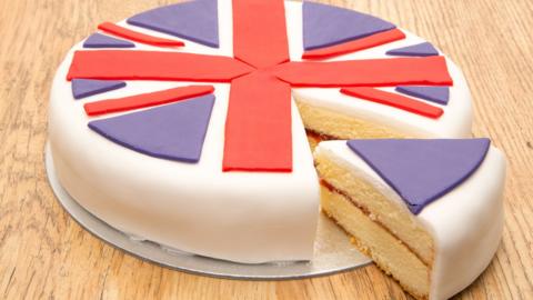 Cake with union flag