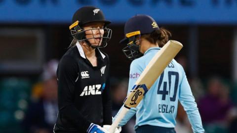 New Zealand's Maddy Green celebrates her half-century