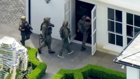 Police enter Diddy's home in Los Angeles