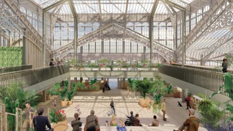 Interior view of proposed Winter Gardens plan