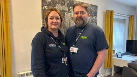 Two staff members at YMCA in Goole