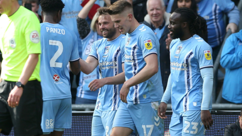 Matt Godden's Coventry opener was his eighth goal of the season