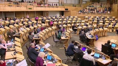 protestors hit out at MSPs Scottish Parliament