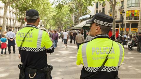 Police in Las Ramblas, May 2013 file pic