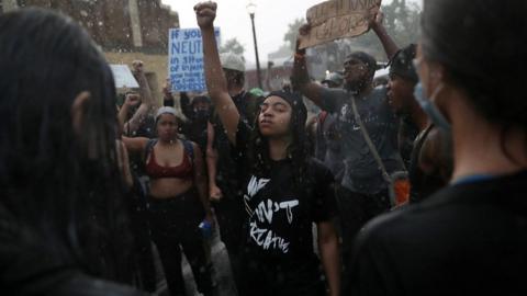 Protesters in Minneapolis