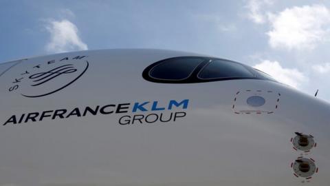 Aircraft with Air France-KLM logo. File photo