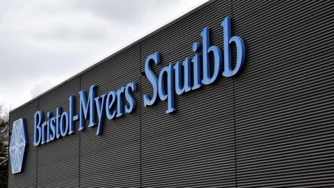 Bristol Myers Squibb's pharmaceutical plant of French group UPSA (Union de pharmacologie scientifique appliquee) is pictured in Agen, southwestern France, on March 29, 2018