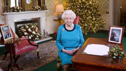 The Queen has only been seen via her Christmas message