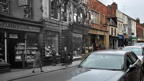 Magdalen Street Norwich in 1938 and 2022