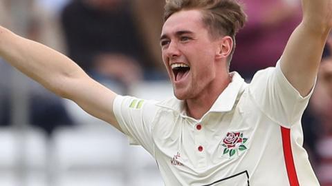 George Balderson celebrates his hat-trick