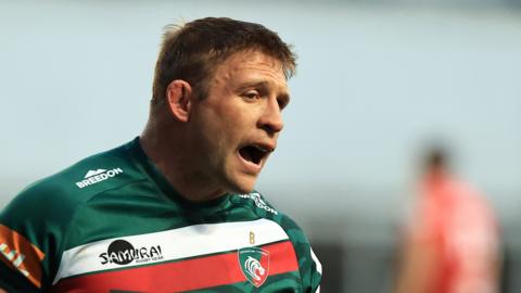 Tom Youngs in action for Leicester Tigers