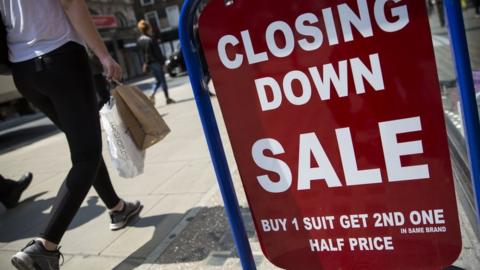 Closing down sale sign