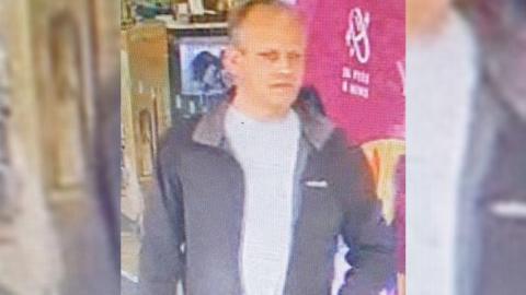 A photo of a man police would like to speak to in connection with the incident