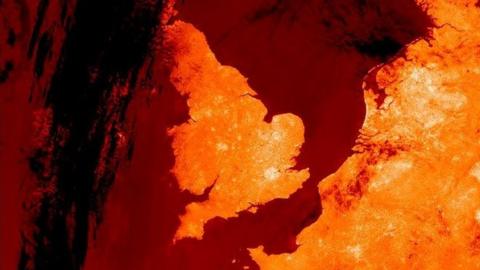 Sentinel-3 view of UK