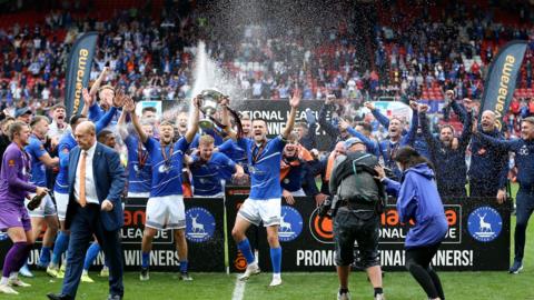 Hartlepool celebrate promotion