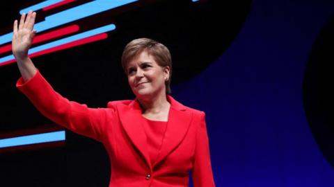 Scotland's First Minister and Scottish National Party (SNP) Leader Nicola Sturgeon