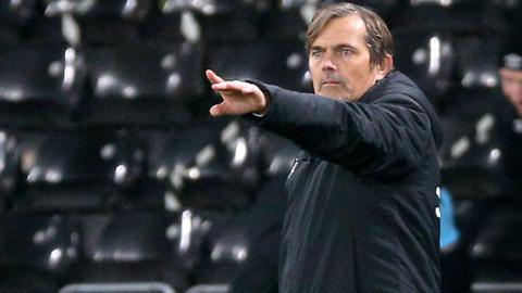 Derby County manager Phillip Cocu