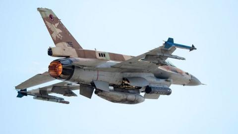 File photo showing an Israeli Air Force F-16 I fighter jet taking off at the Ramat David Air Force Base (28 June 2016)