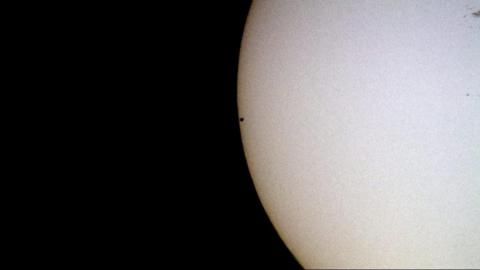 Mercury eclipses the sun