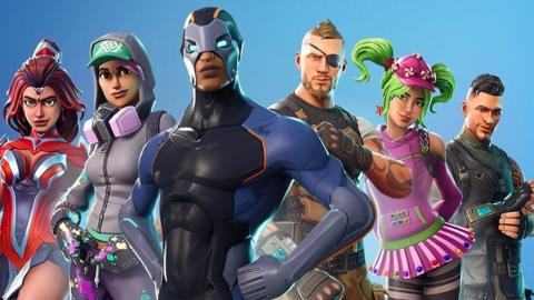 Images of avatars from the video game Fortnite