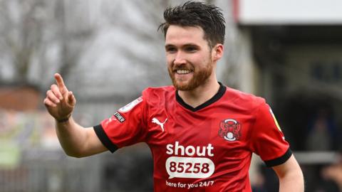 Paul Smyth celebrates a goal for Leyton Orient