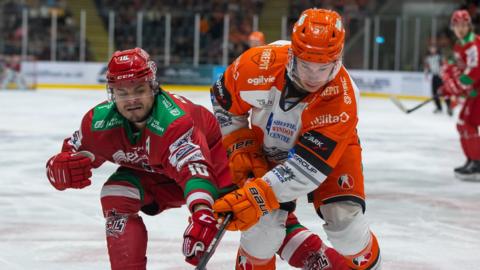 Cardiff Devils and Sheffield Steelers match up