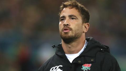 Danny Cipriani in an England hoodie