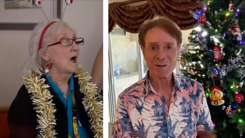 Barbara surprised by Cliff Richard