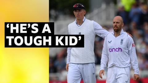 Zak Crawley and Jack Leach