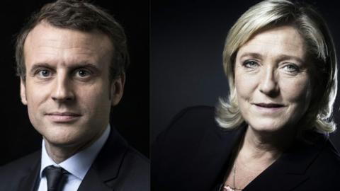 Emmanuel Macron and Marine Le Pen