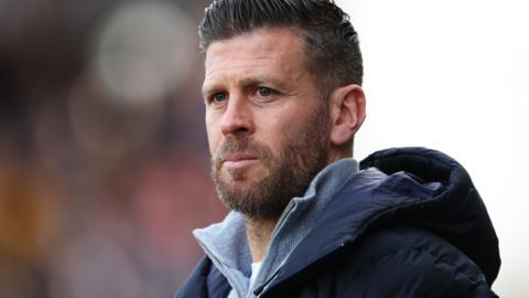 Boreham Wood manager Luke Garrard on the touchline