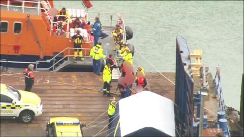 Migrants brought ashore in Ramsgate
