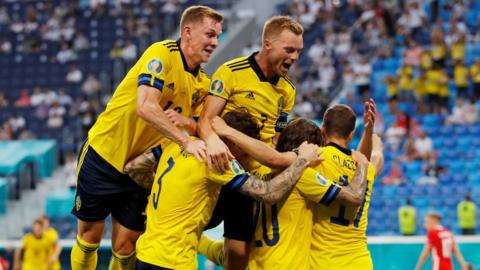 Sweden celebrate