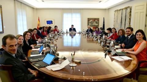 Spain's Socialist Prime minister Pedro Sanchez has announced his new cabinet of 11 women and 7 men.