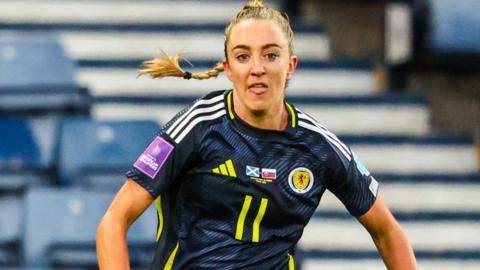 Scotland forward Lisa Evans