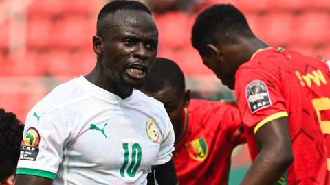 Sadio Mane in action for Senegal