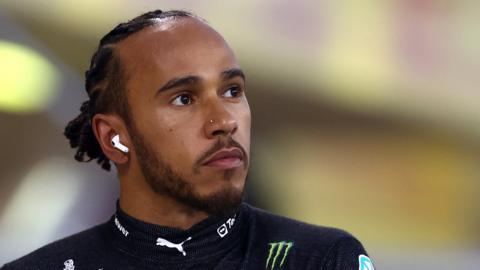 Mercedes driver Lewis Hamilton pictured at the Bahrain Grand Prix