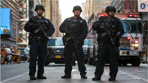 Police in tactical gear