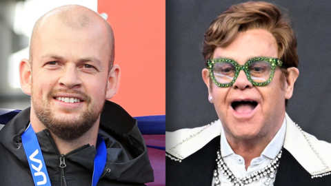 Osian Jones and Elton John