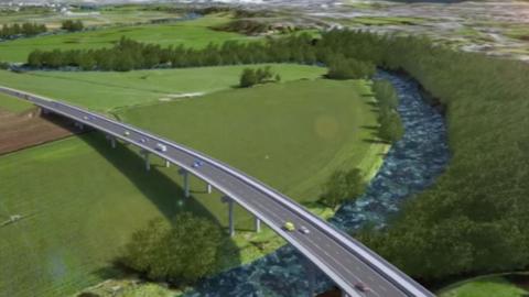 Artists impression of how the road could look