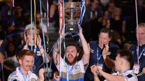 Leeds lift the Grand Final trophy