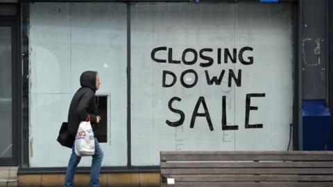 Closed down shop in Sunderland