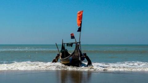 Representational image: Fishermen set out on a fishing boat at Sabrang beach area, a boarding point of Rohingya refugees migrating to Malaysia by boat.